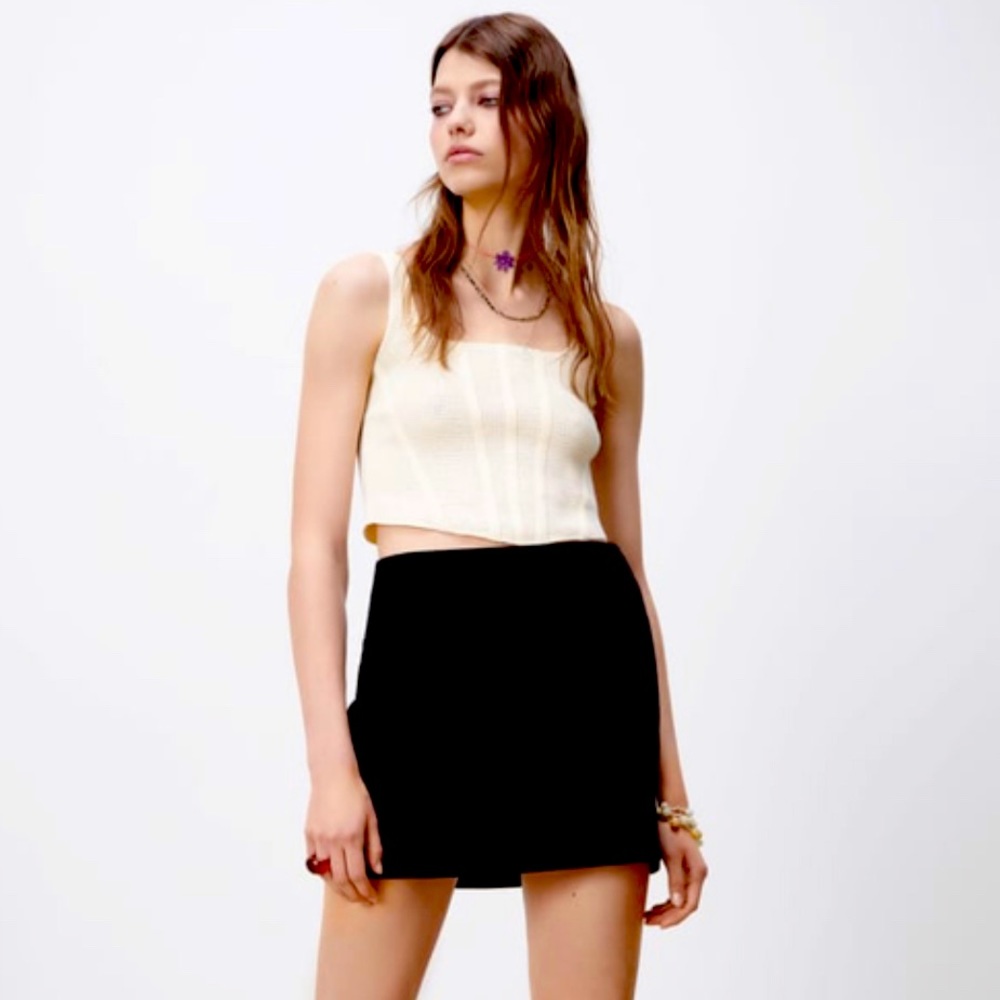 Zara mini skirt with slit